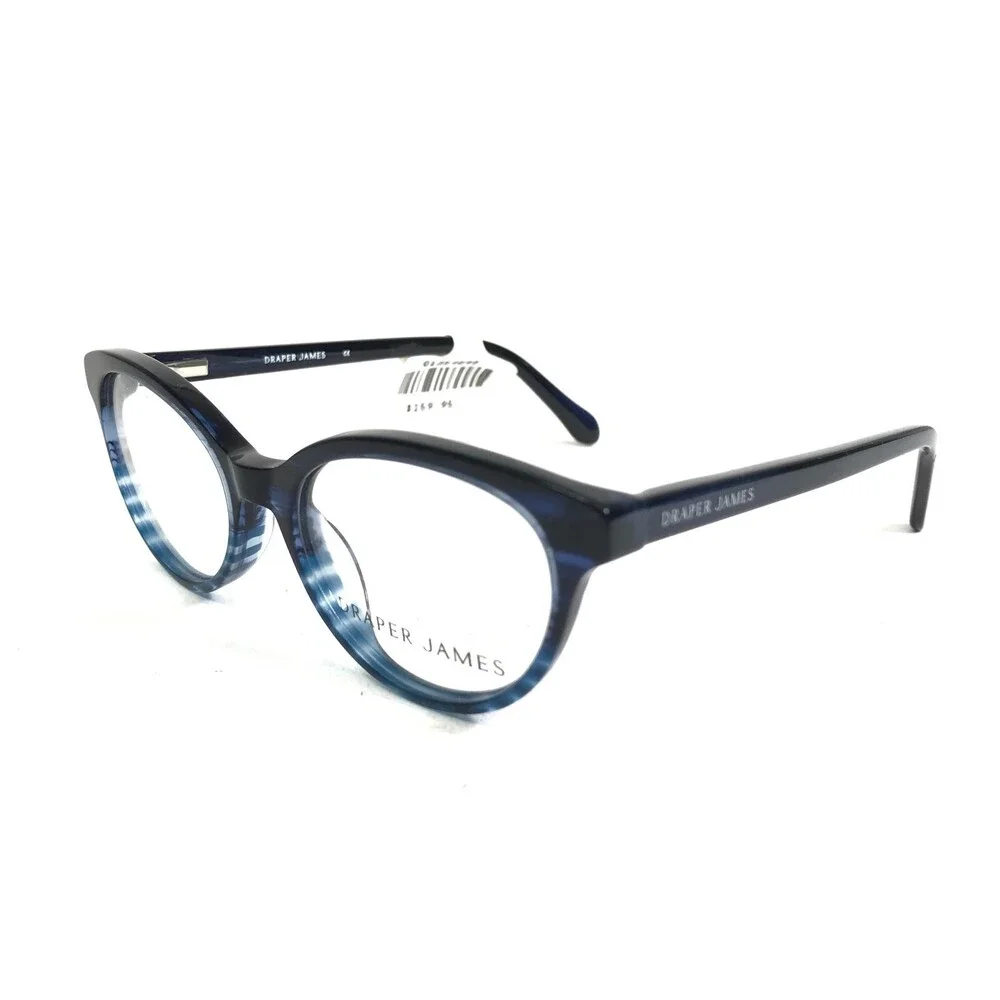 Draper James Eyeglasses Frames DJ1003 414 INDIGO STRIPE Black Blue 45-15-130